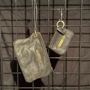 Vintage Leather Juicy Couture wallet and wristlet set